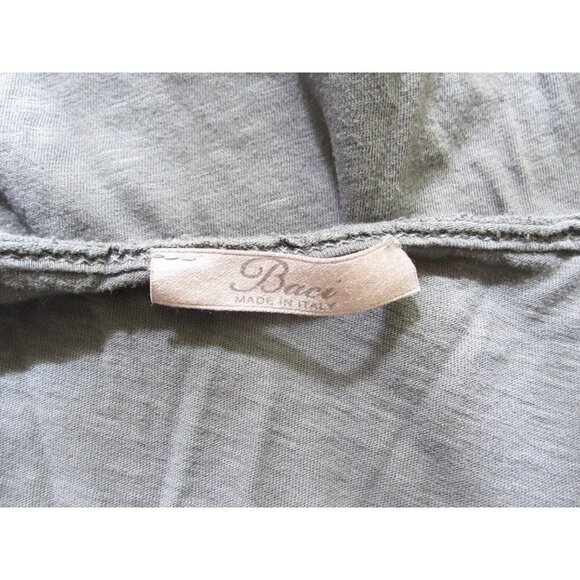 Women's Baci Cowl Neck Cotton Long Sleeve Shirt Size M (Made in Italy) WB40 - Picture 6 of 7